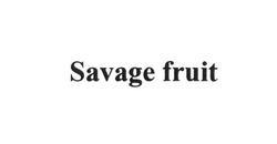Свідоцтво торговельну марку № 256844 (заявка m201712983): savage fruit