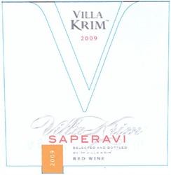 Свідоцтво торговельну марку № 198740 (заявка m201312466): 2009; saperavi; red wine; selected and bottled by тм villa krim
