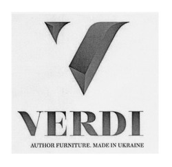 Свідоцтво торговельну марку № 257200 (заявка m201703408): verdi; author furniture. made in ukraine