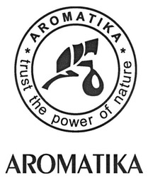 Свідоцтво торговельну марку № 267973 (заявка m201801385): trust the power of nature; aromatika