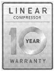 Свідоцтво торговельну марку № 161889 (заявка m201111230): linear compressor; 10 year; warranty