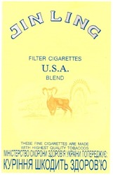 Заявка на торговельну марку № m200603444: jin ling; u.s.a.; usa; filter cigarettes; blend; куріння шкодить здоров'ю