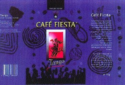 Заявка на торговельну марку № 98020708: cafe fiesta; tango