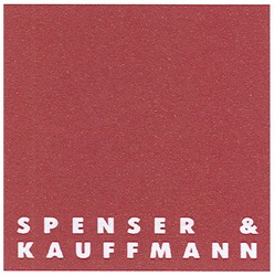 Свідоцтво торговельну марку № 101582 (заявка m200707663): spenser&kauffmann
