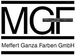 Свідоцтво торговельну марку № 65892 (заявка 20040910325): mgf; meffert ganza farben gmbh