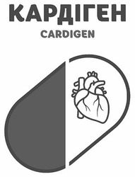 Свідоцтво торговельну марку № 324197 (заявка m202023553): cardigen; кардіген