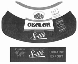 Заявка на торговельну марку № m201812859: obolon; the first ukrainian beer; london; new-york; toronto; dubai; paris; roma; berlin; warshaw; barcelona; delhi; original ukrainian beer; №1 in export; our way goes through 52 countries of the world; svitle; premium quality; ukraine export; україна експорт