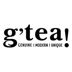 Свідоцтво торговельну марку № 236573 (заявка m201611286): g'tea!; gtea; genuine i modern i unique
