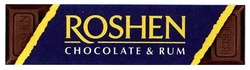 Свідоцтво торговельну марку № 277265 (заявка m201809452): roshen; chocolate&rum; chocolate rum