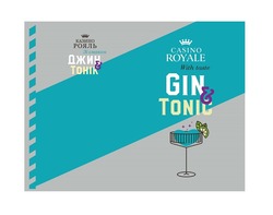 Заявка на торговельну марку № m202027073: казино рояль зі смаком джин&тонік; казино рояль зі смаком джин&тонік; casino royale with taste gin&tonic
