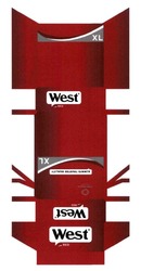 Свідоцтво торговельну марку № 304094 (заявка m201920176): west; red; always trusted quality; firm touch filter; xl