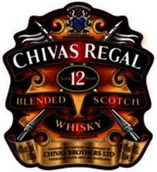 Міжнародна реєстрація торговельної марки № 1002440: CHIVAS REGAL BLENDED SCOTCH WHISKY AGED 12 YEARS PRODUCE OF SCOTLAND