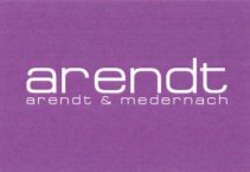 Міжнародна реєстрація торговельної марки № 1005225: arendt arendt & medernach