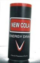 Міжнародна реєстрація торговельної марки № 1008215: NEW COLA ENERGY DRINK A base de Vitamines et Taurina.