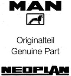 Міжнародна реєстрація торговельної марки № 1017745: MAN Originalteil Genuine Part NEOPLAN