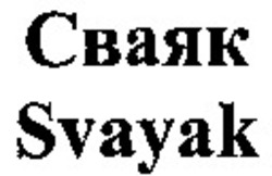 Міжнародна реєстрація торговельної марки № 1018373: Svayak