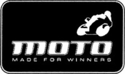Міжнародна реєстрація торговельної марки № 1020001: MOTO MADE FOR WINNERS