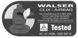 Міжнародна реєстрація торговельної марки № 1029270: WALSER CLIX-AIRBAG