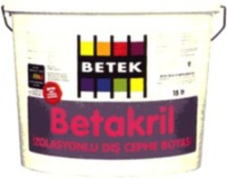 Міжнародна реєстрація торговельної марки № 1031248: BETEK Betakril IZOLASYONLU DIS CEPHE BOYASI