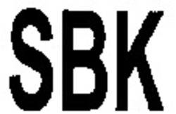 Міжнародна реєстрація торговельної марки № 1036716: SBK