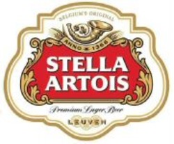 Міжнародна реєстрація торговельної марки № 1039306: BELGIUM'S ORIGINAL ANNO 1366 STELLA ARTOIS Premium Lager Beer LEUVEN
