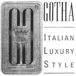 Міжнародна реєстрація торговельної марки № 1039991: GOTHA ITALIAN LUXURY STYLE SINCE 1950