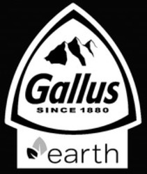 Міжнародна реєстрація торговельної марки № 1040316: Gallus SINCE 1880 earth