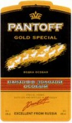 Міжнародна реєстрація торговельної марки № 1046251: PANTOFF GOLD SPECIAL