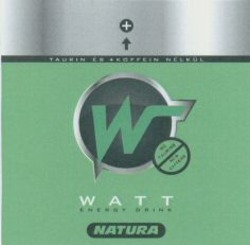 Міжнародна реєстрація торговельної марки № 1050709: WATT NATURA ENERGY DRINK NATURA