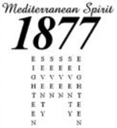 Міжнародна реєстрація торговельної марки № 1053110: Mediterranean Spirit 1877 EIGHTEEN SEVENTY SEVEN