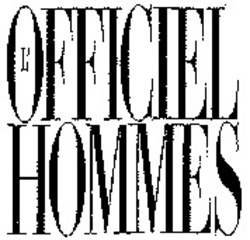 Міжнародна реєстрація торговельної марки № 1058112: L'OFFICIEL HOMMES