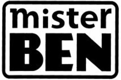 Міжнародна реєстрація торговельної марки № 1066250: mister BEN