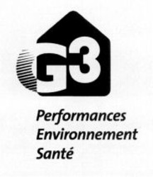 Міжнародна реєстрація торговельної марки № 1072309: G3 Performances Environnement Santé