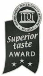 Міжнародна реєстрація торговельної марки № 1077065: iTQi INTERNATIONAL TASTE & QUALITY INSTITUTE BRUSSELS Superior taste AWARD