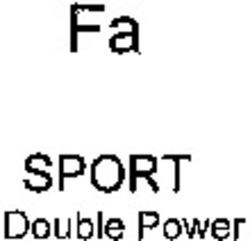 Міжнародна реєстрація торговельної марки № 1094195: Fa SPORT Double Power