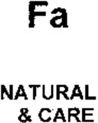 Міжнародна реєстрація торговельної марки № 1094872: Fa NATURAL & CARE