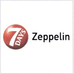 Міжнародна реєстрація торговельної марки № 1108373: 7 DAYS Zeppelin