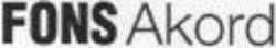 Міжнародна реєстрація торговельної марки № 1113279: FONS Akord