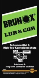 Міжнародна реєстрація торговельної марки № 1128221: BRUNOX LUB & COR Schmiermittel & High-Tec-Korrosionsschutz Lubricant & long-term corrosion inhibitor