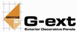 Міжнародна реєстрація торговельної марки № 1133900: GENTAS G-ext Exterior Decorative Panels