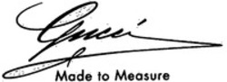 Міжнародна реєстрація торговельної марки № 1134646: Gucci Made to Measure