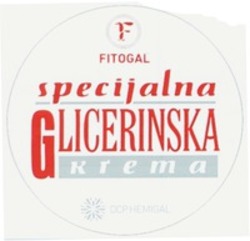 Міжнародна реєстрація торговельної марки № 1149245: FITOGAL specijalna GLICERINSKA krema