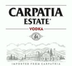 Міжнародна реєстрація торговельної марки № 1160078: CARPATIA ESTATE VODKA