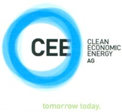 Міжнародна реєстрація торговельної марки № 1161530: CEE CLEAN ECONOMIC AG tomorrow today.
