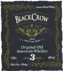 Міжнародна реєстрація торговельної марки № 1184410: BLACK CROW
