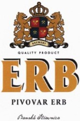 Міжнародна реєстрація торговельної марки № 1196487: ERB PIVOVAR ERB