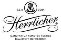 Міжнародна реєстрація торговельної марки № 1199151: SEIT 2004 Herrlicher MANUFAKTUR FEINSTEN TEXTILS BLAUSTOFF HERRLICHER