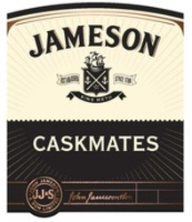 Міжнародна реєстрація торговельної марки № 1216535: JAMESON ESTABLISHED SINCE 1780 SINE METU CASKMATES JJ&S JOHN JAMESON & SON LIMITED