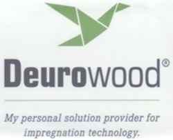 Міжнародна реєстрація торговельної марки № 1223099: Deurowood My personal solution provider for impregnation technology.