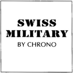 Міжнародна реєстрація торговельної марки № 1232972: SWISS MILITARY BY CHRONO